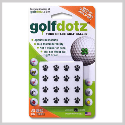 Paw Prints Golfdotz Packaging 
