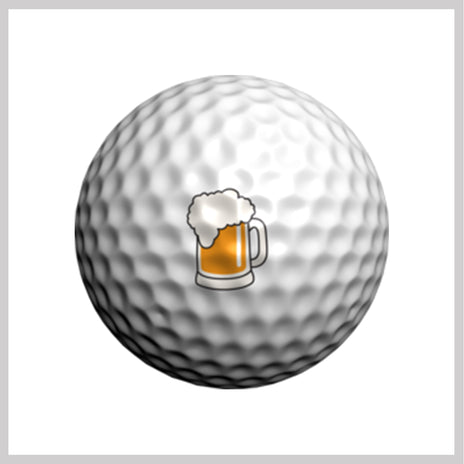 Cheers Golfdotz design on Golf Ball 