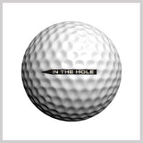 In The Hole Golfdotz Design on Golf Ball 