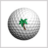 Palm Tree Golfdotz Design on Golf Ball