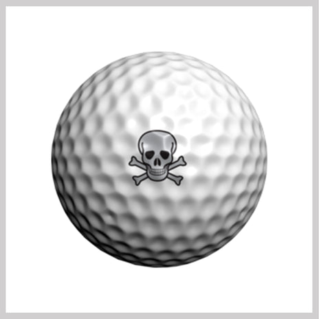 Skullmania Golfdotz Design on Golf Ball